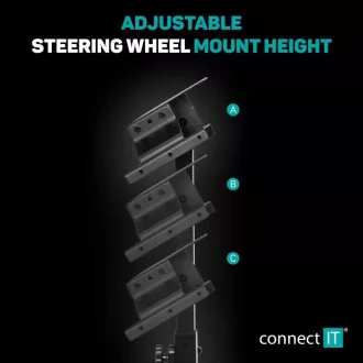 CONNECT IT tartó a TitanFrame játékkormányhoz, sebességváltó karhoz és pedálokhoz, fekete CONNECT IT tartó a TitanFrame játékkormányhoz, sebességváltó karhoz és pedálokhoz, fekete