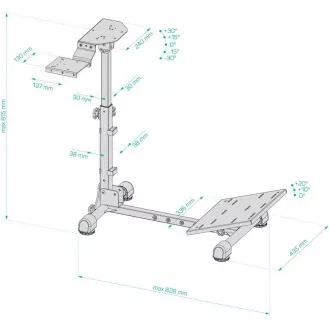 CONNECT IT tartó a TitanFrame játékkormányhoz, sebességváltó karhoz és pedálokhoz, fekete CONNECT IT tartó a TitanFrame játékkormányhoz, sebességváltó karhoz és pedálokhoz, fekete