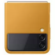 Samsung bőr hátlap EF-VF711LYE Galaxy Z Flip3-hoz, sárga