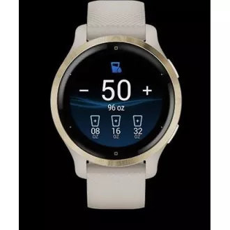 Garmin GPS sportóra Venu® 2S Rose Gold / White Leather Band