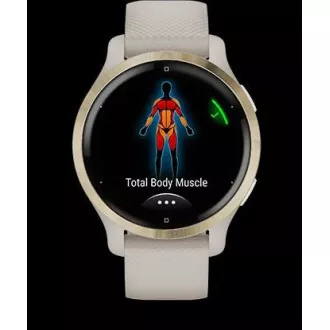Garmin GPS sportóra Venu® 2S Rose Gold / White Leather Band