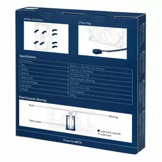 ARCTIC F14 ventilátor 140mm alacsony zajszintű ARCTIC F14 ventilátor 140mm alacsony zajszintű