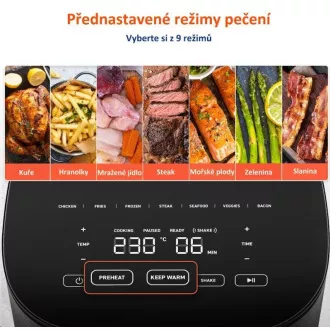 Cosori L501 PRO 4.7L - forrólevegős sütő 5x nyárs és grill. Grill Cosori L501 PRO 4.7L - forrólevegős sütő 5x nyárs és grill. Grill