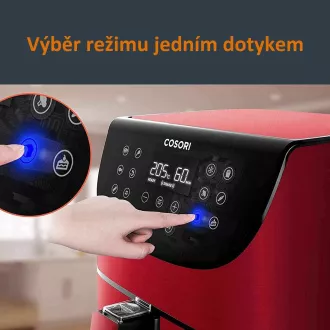Cosori CP158-AF PREMIUM - 5,5 literes forrólevegős fritőz 5x nyárs és grill. rács, piros Cosori CP158-AF PREMIUM - 5,5 literes forrólevegős fritőz 5x nyárs és grill. rács, piros