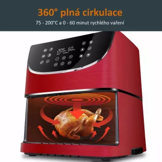 Cosori CP158-AF PREMIUM - 5,5 literes forrólevegős fritőz 5x nyárs és grill. rács, piros Cosori CP158-AF PREMIUM - 5,5 literes forrólevegős fritőz 5x nyárs és grill. rács, piros