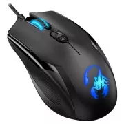GENIUS egér GX GAMING AMMOX X1 600, vezetékes, 3200 dpi, RGB háttérvilágítás, USB, fekete