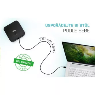 i-tec USB-C HDMI DP dokkolóállomás, Power Delivery 100 W i-tec USB-C HDMI DP dokkolóállomás, Power Delivery 100 W