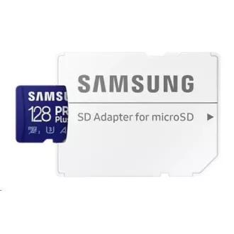 Samsung micro SDHC kártya 128GB PRO Plus + SD adapter