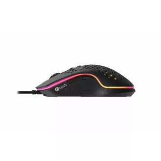 C-TECH játék egér Scarab, 7200 DPI, RGB háttérvilágítás, USB