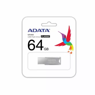ADATA Flash Disk 64 GB USB 2.0 DashDrive UV255, ezüst