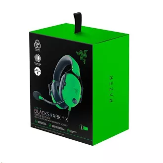 RAZER fejhallgató Blackshark V2 X, vezetékes, zöld