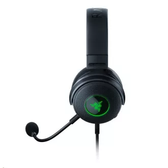RAZER fejhallgató Kraken V3 Hypersense, USB, fekete