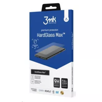 3mk edzett üveg HardGlass MAX Fekete Apple iPhone 13 mini készülékhez