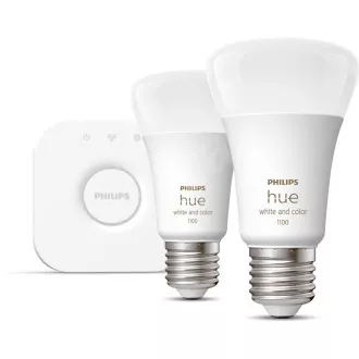 Philips Hue White and Color Ambiance 9W 1100 E27 kis kezdőkészlet Philips Hue White and Color Ambiance 9W 1100 E27 kis kezdőkészlet