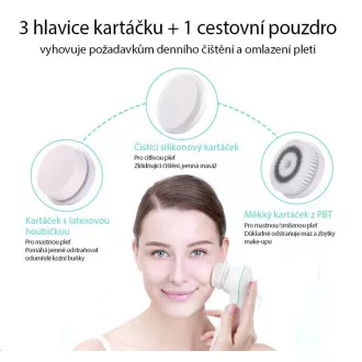 TOUCHBeauty 0759A tisztító kefe 3in1 rózsaszínű TOUCHBeauty 0759A tisztító kefe 3in1 rózsaszínű