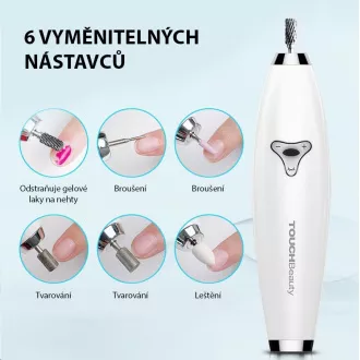 TOUCHBeauty 1733 Manikűr- és pedikűrcsiszoló 6in1