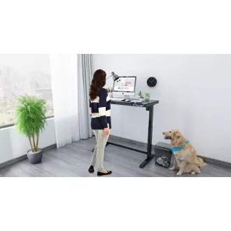 Delso WORKSTATION Elektromosan állítható magasságú asztal fekete