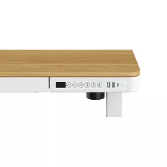 Delso WORKSTATION Elektromosan állítható magasságú asztali tölgy / fehér