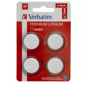 VERBATIM lítium elem CR2450 3V 4 cs