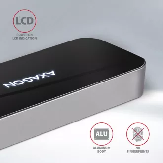 AXAGON HMC-6GL, USB 3.2 Gen 1 hub, portok 3x USB-A, HDMI, RJ-45 GLAN, PD 60W, USB-C kábel 20cm