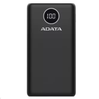 ADATA PowerBank P20000QCD - külső akkumulátor mobiltelefonhoz/táblagéphez 20000mAh, 2, 1A, fekete ADATA PowerBank P20000QCD - külső akkumulátor mobiltelefonhoz/táblagéphez 20000mAh, 2, 1A, fekete