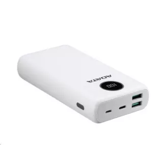 ADATA PowerBank P20000QCD - külső akkumulátor mobiltelefonhoz/táblagéphez 20000mAh, 2, 1A, fehér ADATA PowerBank P20000QCD - külső akkumulátor mobiltelefonhoz/táblagéphez 20000mAh, 2, 1A, fehér