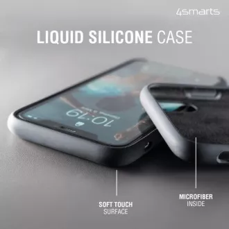 4smarts szilikon borítás CUPERTINO Apple iPhone 13 mini-hez, fekete