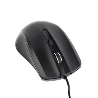 GEMBIRD egér MUS-4B-01, vezetékes, optikai, 1200 dpi, USB, fekete