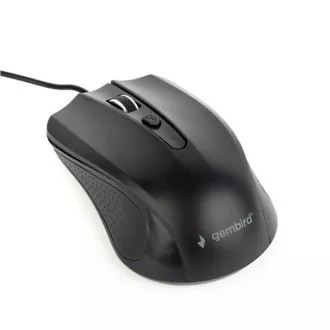 GEMBIRD egér MUS-4B-01, vezetékes, optikai, 1200 dpi, USB, fekete