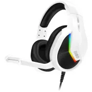 CONNECT IT NEO gaming fejhallgató mikrofonnal, 1xJack + USB, fehér
