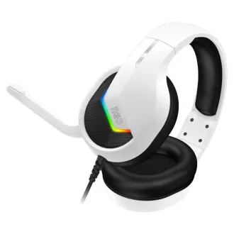 CONNECT IT NEO gaming fejhallgató mikrofonnal, 1xJack + USB, fehér CONNECT IT NEO gaming fejhallgató mikrofonnal, 1xJack + USB, fehér