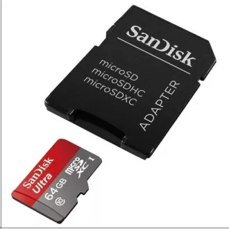 SanDisk MicroSDXC kártya 32 GB Ultra (80 MB / s, Class 10, Android) + adapter SanDisk MicroSDXC kártya 32 GB Ultra (80 MB / s, Class 10, Android) + adapter