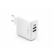 FIXED hálózati töltő, USB-C   2x USB-A csatlakozó, PD-támogatás, 45 W, fehér színű