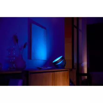 PHILIPS COL Iris Asztali lámpa Hue Fehér és színvilágú, fekete