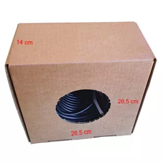 FTP kábel LEXI-Net Cat5E, vezeték, dupla kültéri PE PVC, fekete, 100m, dobozban