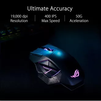 ASUS egér ROG SATHA X (P707), vezeték nélküli, fekete