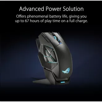 ASUS egér ROG SATHA X (P707), vezeték nélküli, fekete