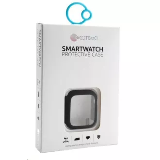 COTEetCI polikarbonát tok képernyővédővel Apple Watch 41 mm-es Apple Watch-hoz átlátszó
