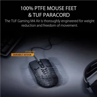 ASUS egér TUF GAMING M4 AIR (P307), USB, fekete