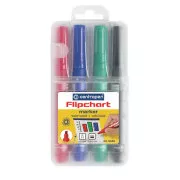 Marker Centropen 8560/4 flipcharthoz, 4 színű ékvég, 1-4,6 mm