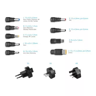AVACOM QuickTIP 45W - univerzális adapter laptopokhoz 9 csatlakozóval AVACOM QuickTIP 45W - univerzális adapter laptopokhoz 9 csatlakozóval