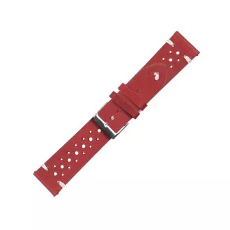 RhinoTech univerzális valódi bőr gyorskioldó heveder 18mm, piros RhinoTech univerzális valódi bőr gyorskioldó heveder 18mm, piros