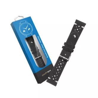 RhinoTech univerzális heveder valódi bőr gyorskioldó 18mm fekete RhinoTech univerzális heveder valódi bőr gyorskioldó 18mm fekete
