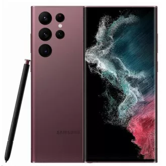 Samsung Galaxy S22 Ultra (S908), 8/128 GB, 5G, DS, bordó piros
