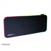 AKASA egérpad SOHO RXL, RGB gaming egérpad, 78x30cm, 4mm vastagságú