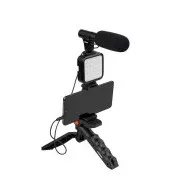 Doerr Vlogging Kit VL-5 mikrofonos videólámpa SmartPhone-hoz