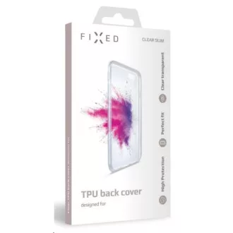 FIXED zselés hátlap Apple iPhone 13 Mini készülékhez, átlátszó