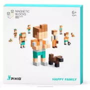PIXIO Happy Family mágneses építő készlet
