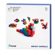 PIXIO Bright Animals mágneses építő készlet