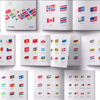 PIXIO Flags mágneses készlet